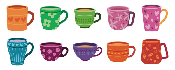 Mug Clipart Set