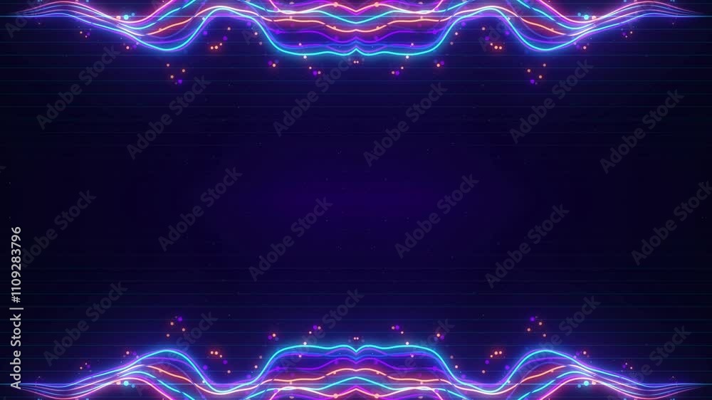 Wall mural abstract psychedelic motion graphic. fluid kaleidoscope effect. seamless 4k loop