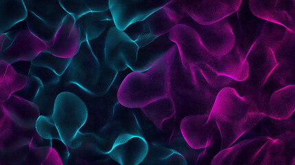 Obraz premium Abstract pink and teal flowing shapes in soft motion