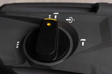 Closeup switch of different modes on punch.