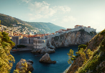 Panorama of Dubrovnik old town, Croatia
