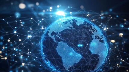 Obraz premium Global Network Connection