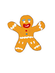 Obraz premium Gingerbread men are inseparable from Christmas