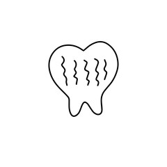 handrawing dentist doodles element stock design illustration