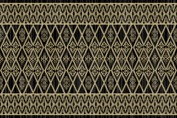 Textile fabric Thai style seamless patterns