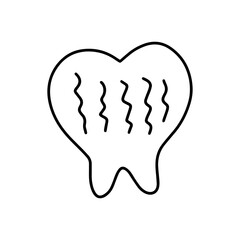 handrawing dentist doodles element stock design illustration