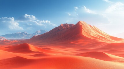 Red Mars like landscape