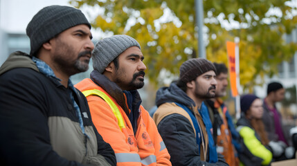 Workers gathered outside the plant, raising signs and voicing demands, highlighting the importance of labor rights and collective action in advocating for workplace improvements.