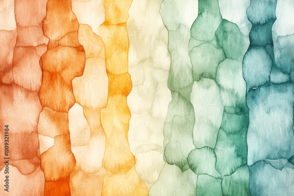 Poster a soft watercolor painting of a glowing computer screen, with delicate brushstrokes blending vibrant