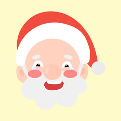 variant face expression santa claus head element stock design. merry christmas element design