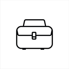 Briefcase icon outline. Vector illustration design. Eps 10.