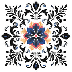 Fototapeta premium Modern Transparent Flower and Leaves for Creative Projects 