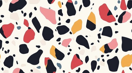 Fototapeta premium Abstract texture pattern with irregular shapes and colors seamless design for modern backgrounds