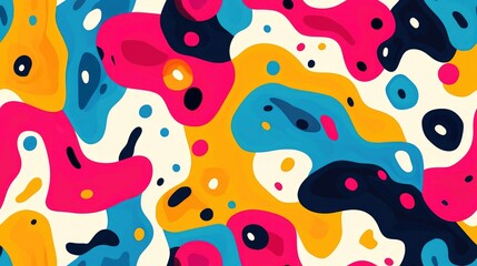 Seamless abstract texture pattern with vibrant colors ideal for creative design applications
