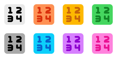 Editable number vector icon. Part of a big icon set family. Perfect for web and app interfaces, presentations, infographics, etc