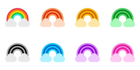 Fototapeta premium Editable rainbow vector icon. Part of a big icon set family. Perfect for web and app interfaces, presentations, infographics, etc