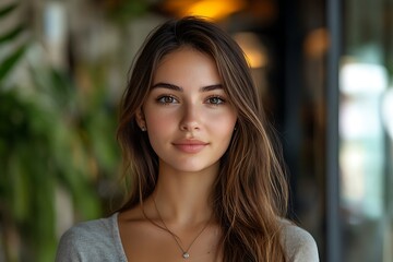 Asian Woman Freckles Soft Focus Candid Portrait