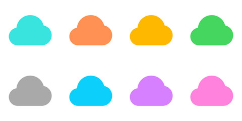 Editable vector cloud icon. Part of a big icon set family. Perfect for web and app interfaces, presentations, infographics, etc