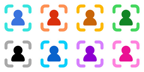 Editable user recognition vector icon. Part of a big icon set family. Perfect for web and app interfaces, presentations, infographics, etc