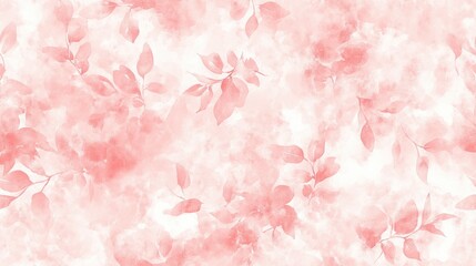 Fototapeta premium Seamless pattern featuring soft pink watercolor background with delicate abstract texture ideal for wallpaper and fabric design