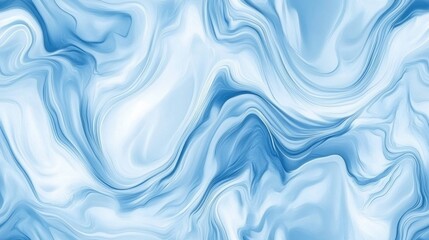 Fototapeta premium Seamless blue marble fluid art pattern with swirling textures perfect for textile design and wallpapers