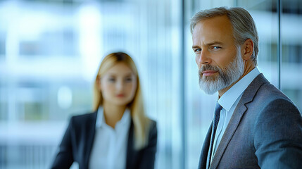 Middle age Businessman during the meeting