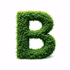 Alphabet Made of Bushes 