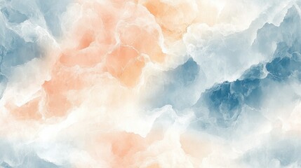 Fototapeta premium Seamless abstract pattern featuring a cloudy marble effect with pastel color shades perfect for interior design and digital backgrounds