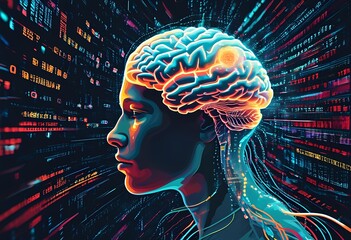 Obraz premium brain vector