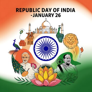 Celebrating Indias Republic Day on January Twenty Sixth