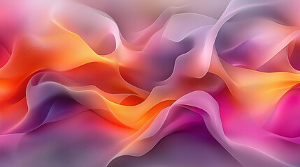 Obraz premium Abstract Swirling Hues Of Pink Orange And Purple
