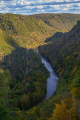 Pine Creek and the Grand Canyon of Pennsylvania at Colton State Park, in Watson Township, Pennsylvania.