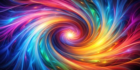 Obraz premium Abstract swirling energy vortex with vibrant colors and dynamic movement, energy, vortex, abstract, swirl,vibrant, colors