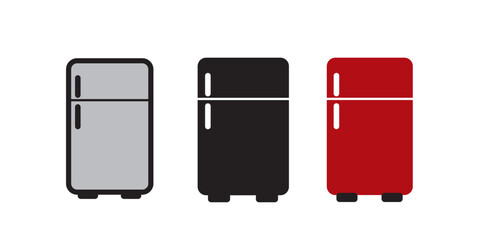 Refrigerator vector icon. Frog flat sign design. Freezer symbol pictogram.