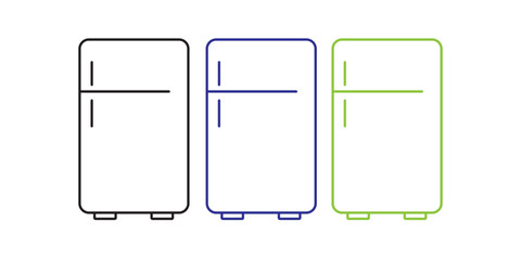 Refrigerator vector icon. Frog flat sign design. Freezer symbol pictogram.