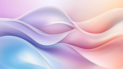 Obraz premium A vibrant abstract background featuring soft waves in pastel colors