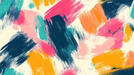 Brushed painted abstract background in a seamless pattern vibrant brush strokes for modern design use