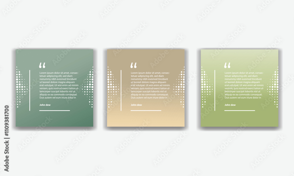 Fototapete collection of quote box frames and icons. text in brackets. blank template of quote remarks.