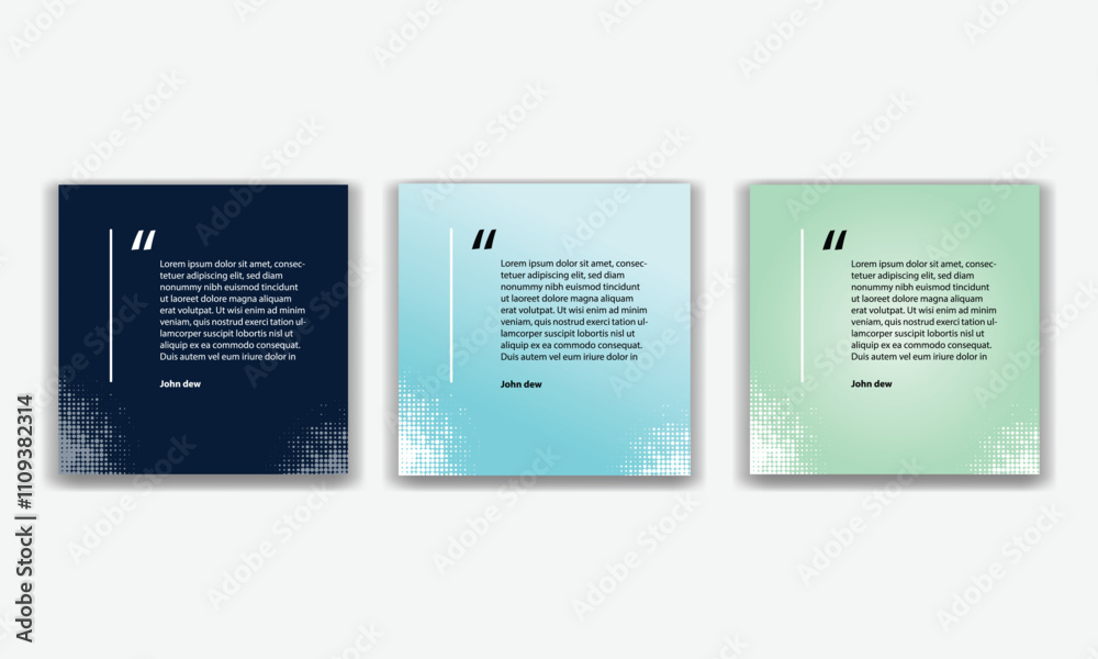 Fototapete collection of quote box frames and icons. text in brackets. blank template of quote remarks.