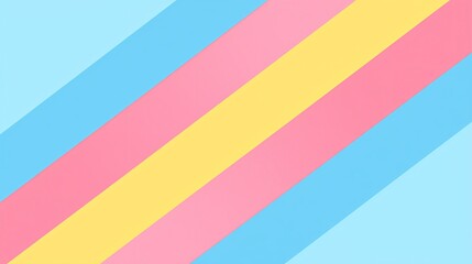 Stylish flat color block background in pastel pink, blue, and yellow for creative projects