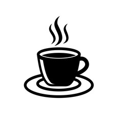 Coffee cup icon. coffee cup symbol isolated on transparent background, coffee cup PNG