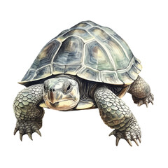 watercolor Turtle isolated white background