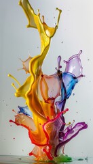 Fototapeta premium Vibrant abstract motion an artistic journey from chaos to harmony in dynamic colors and forms