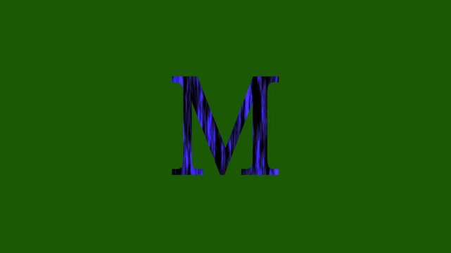 Cinematic titel Alphabet M animation.