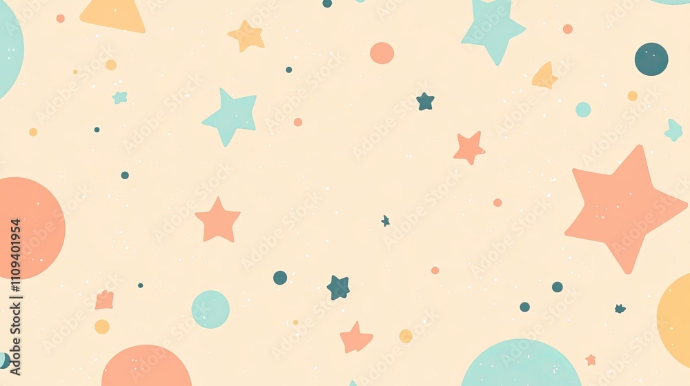 Fototapete Minimalist Christmas card design, featuring a simple layout with soft festive colors, subtle sparkles, and a cheerful holiday message in elegant typography.