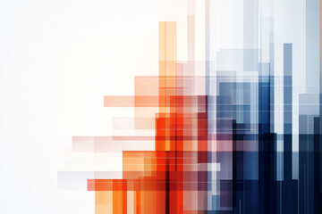 Fototapeta premium An abstract composition of colorful geometric shapes blending seamlessly