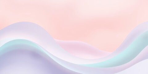 Fototapeta premium Abstract Wavy Background with Soft Pastel Hues and Gradient Shadows