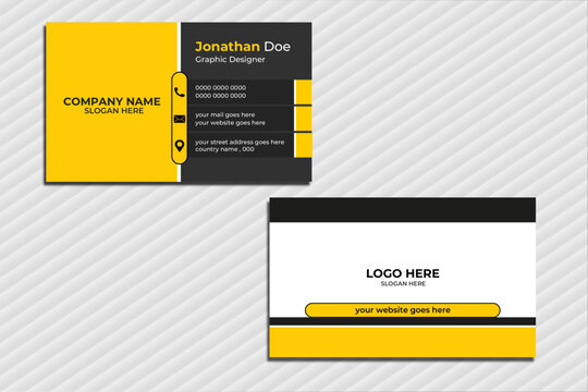   Simple and modern business card layout featuring futuristic shapes and abstract silver elements. Designed with a luxury dark gradient background, offering a premium and elegant appeal.