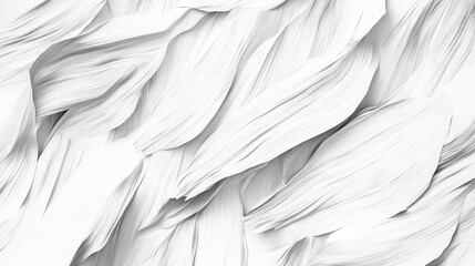 A close-up of textured white brush strokes creating an elegant and artistic surface.