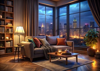 Cozy Night In: Stunning Home Photography, Night Lights, Interior Design, Home Sweet Home, Stay at Home Night